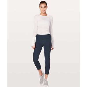 Lululemon All The Right Places Crop II *23" True Navy - Size: 2